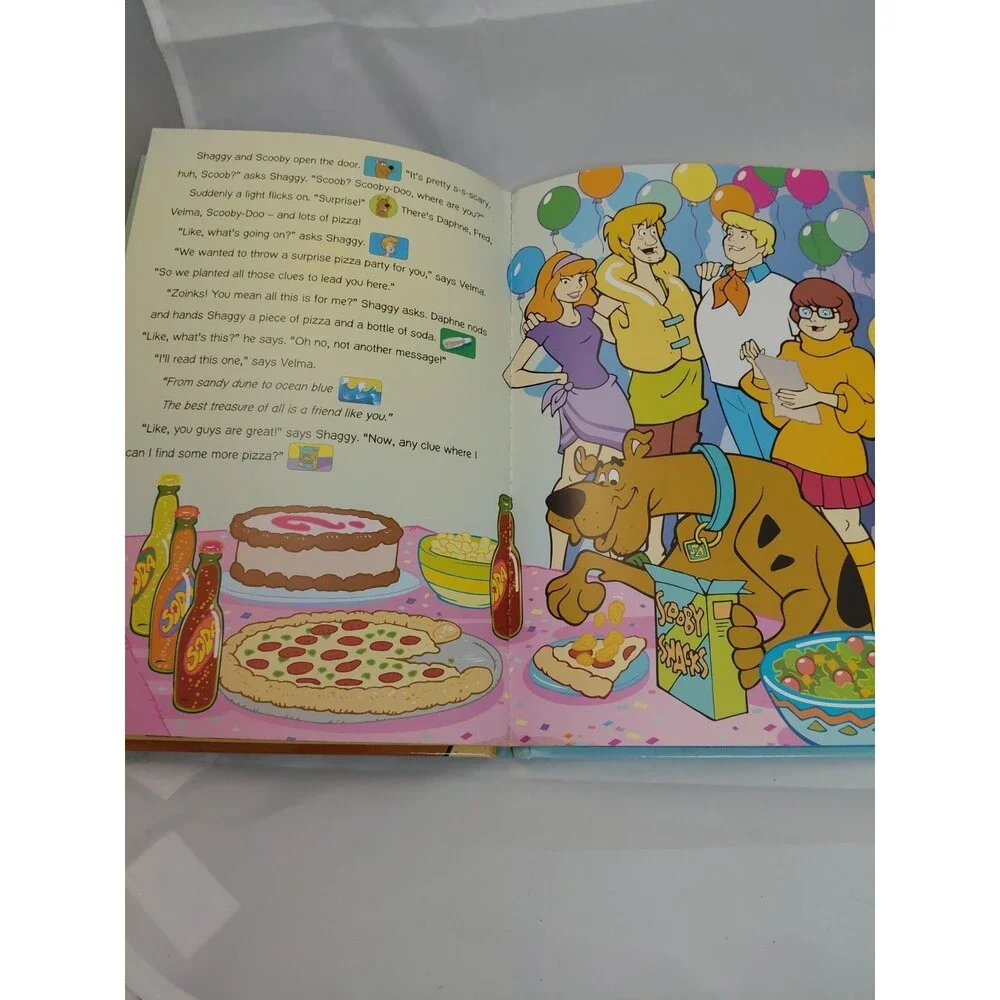Scooby-Doo! MESSAGE IN A BOTTLE Interactive Play-A-Sound Book 2004 New Batteries